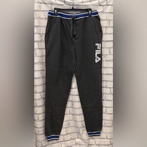 FILA L  Mens  Lounge Sleepwear Pant 60%Cotton Gray Super Comfortable